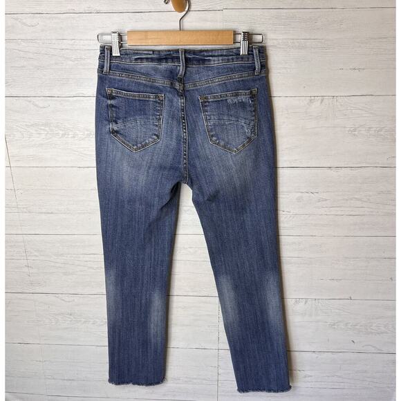 Driftwood Jeans Womens Size W27XL31 Classic Fit Medium Wash Distressed Raw Hem - Picture 13 of 16